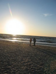 Morze, Bałtyk - zachód słońca